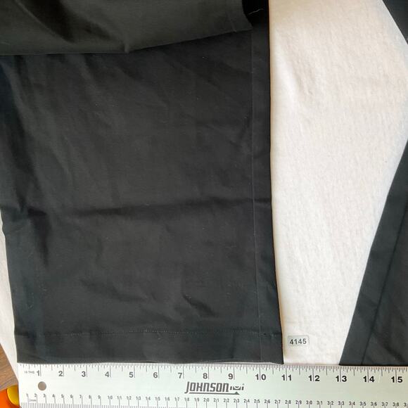 Merona Women Pants size 14 Black Mid Rise Stretch Wide Leg Nano-Tex Technology - Picture 6 of 9